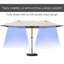 Parasol d'extérieur rectangulaire en acier 15 'Tayab-1404705916