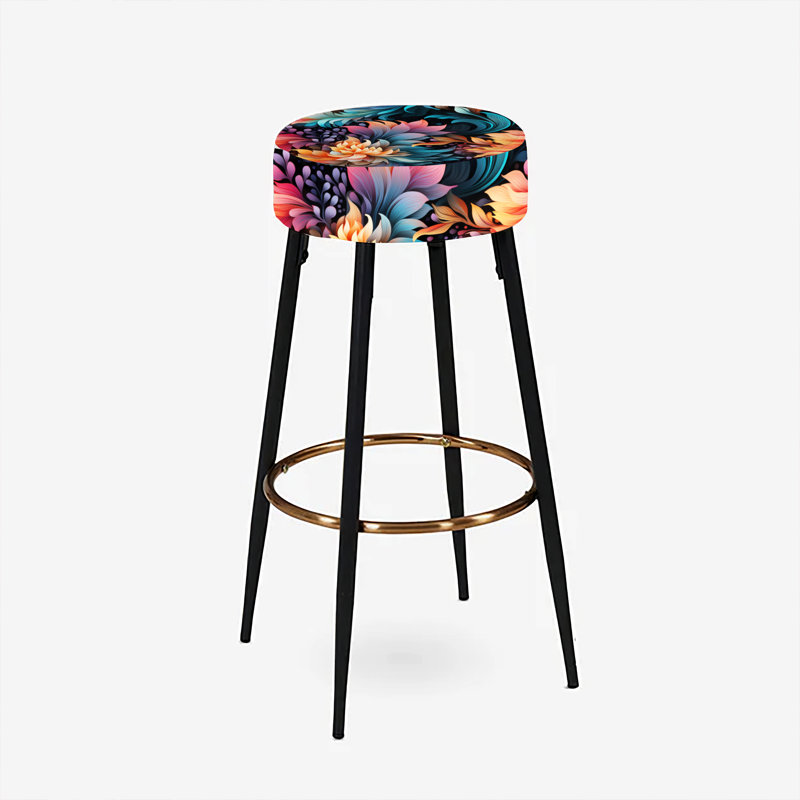 Ensemble de 2 tabourets de bar Enchanted Noir Moody