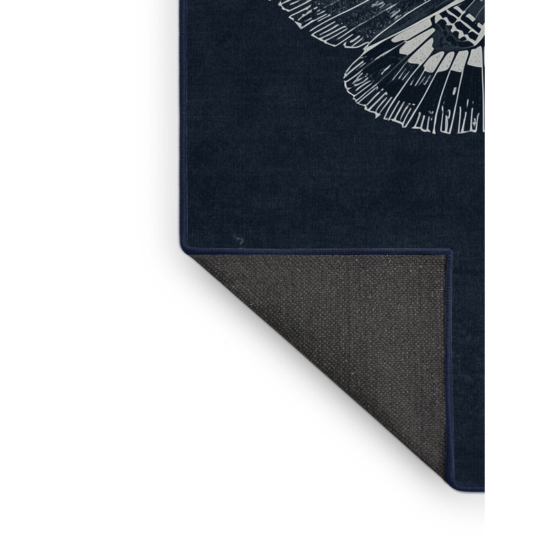 Tapis gris moelleux moelleux à motif abstrait moderne et contemporain Everitt Halloween, 5 x 8