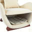 Chaise d'appoint moderne en polyester avec espace pour animaux / rangement - capacité de 330 lb, design élégant et durable pour le salon-347270460