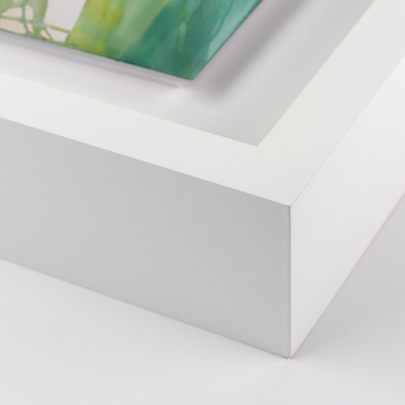 Ocean Water III Print by Kim Whiteside, 72" H x 53" W x 2.5" D, White