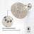 High Pressure Shower Head Rain Shower Head Brushed Nickel Modern Design Round Rainfall Showerhead,Single Function Easy To Clean 8" Face-119378425