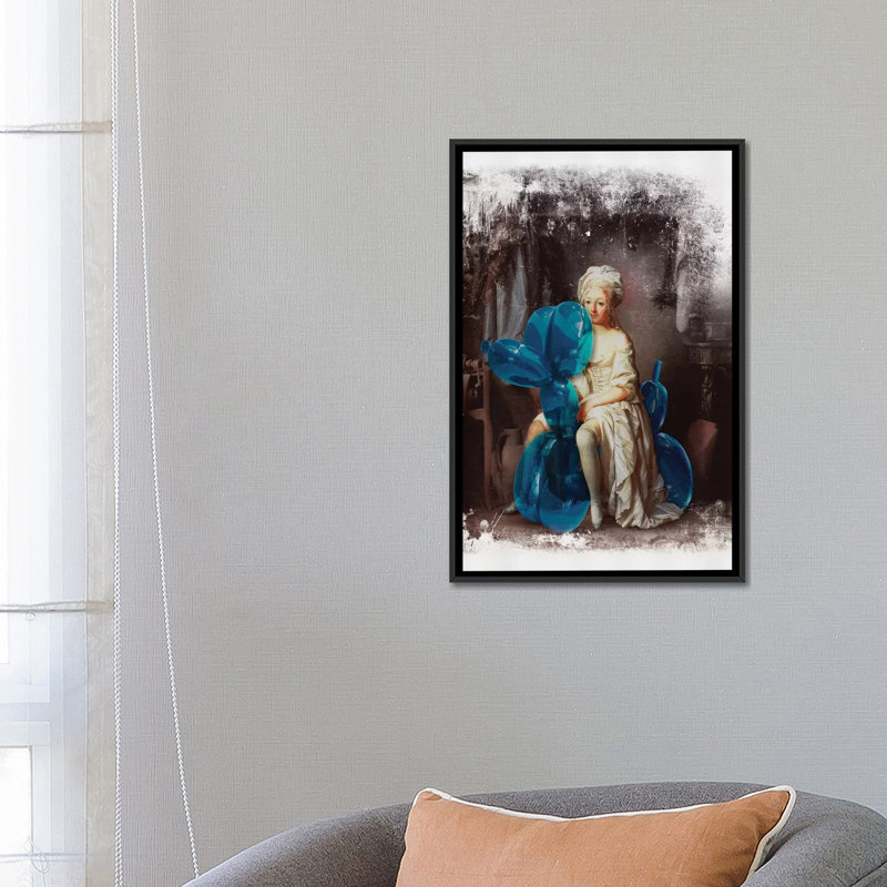 « pet », impression sur toile, H 26 po x l 18 po x P 1,5 po, Toile avec cadre noir