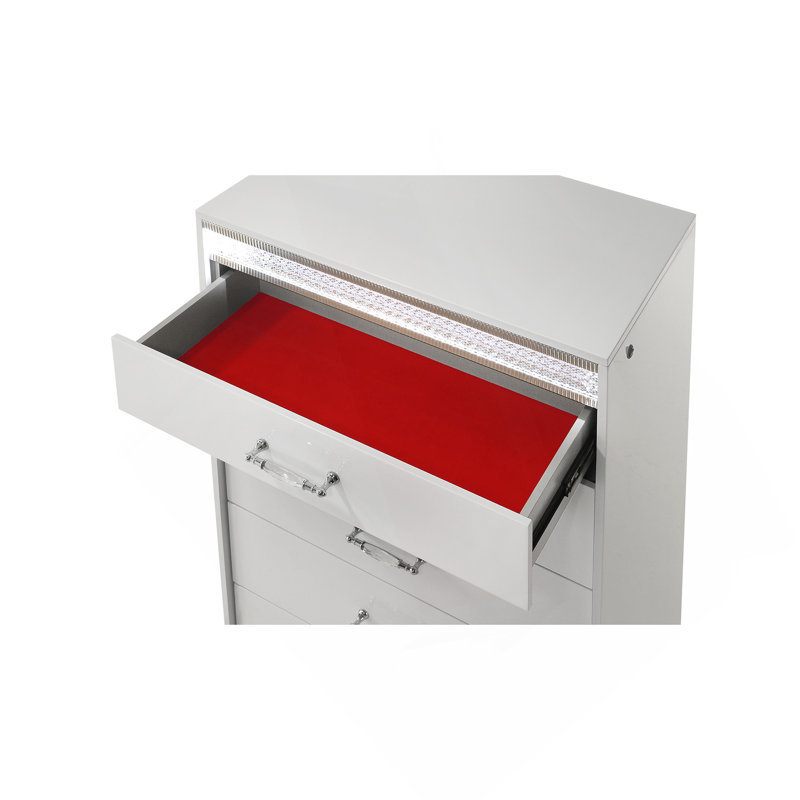 Commode 5 tiroirs Glam