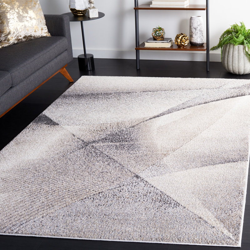 Hanka Performance Abstract Rug, Rectangle 5'3" x 7'6"