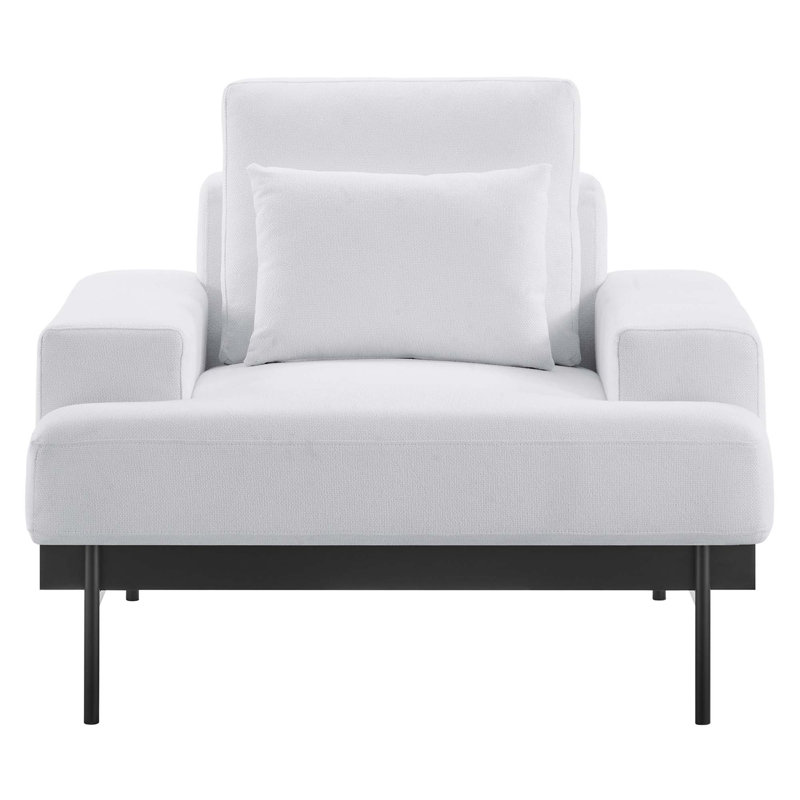 Fauteuil Josiah, Polyester blanc