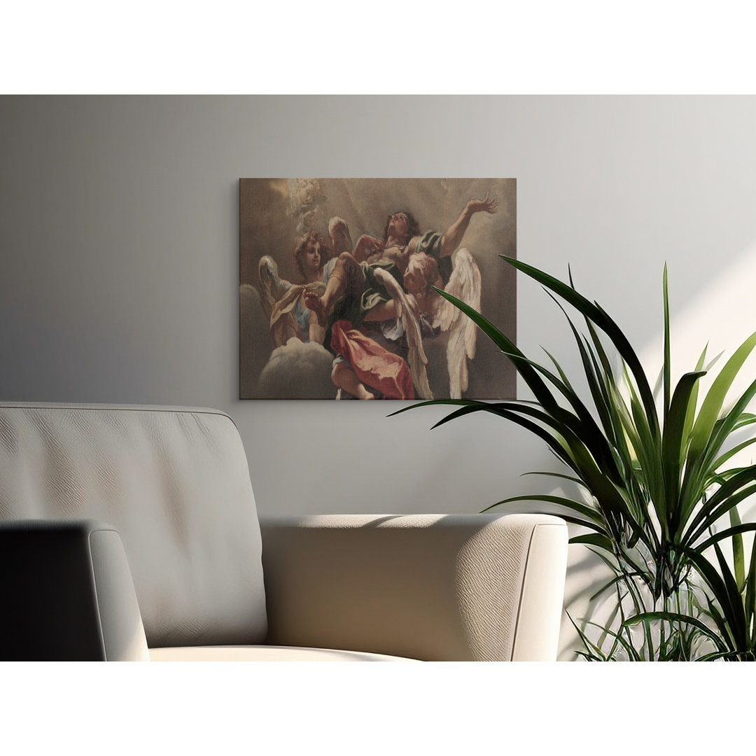 Angelic Rescue Canvas Art - Baroque Style Print, Gallery Wrapped, Ready to Hang, Archival Inks, Classic Art Canvas, Ascension Canvas