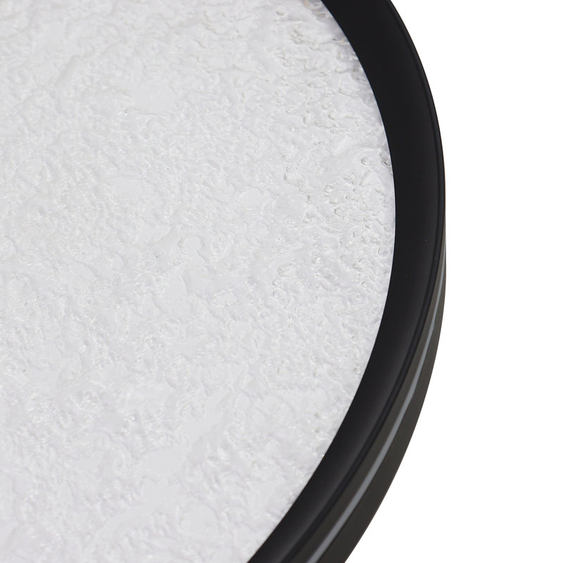 Luna - Plafonnier encastré à DEL intégré - Noir, H 2,56 po x l 11,81 po x P 11,81 po