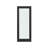 28" X 80"1-Lite Frosted Glass Interior Door for Pantry, Laundry, Closet, kitchen, Bypass, Pocket Slab Door w/o Hardware,Black
