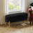 Upholstered Storage Bench with Wooden Legs-262859741
