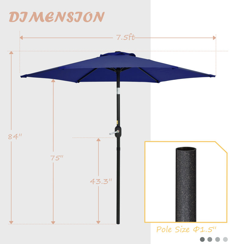 Parasol de marché 7,5 pi Blaise, Île Seymour Nord, Galapagos