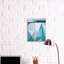 Formes abstraites géométriques bleues et blanches par Marion Griese - impression-619309949-619309894