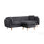 Canapé modulaire en tissu l 86,5 po