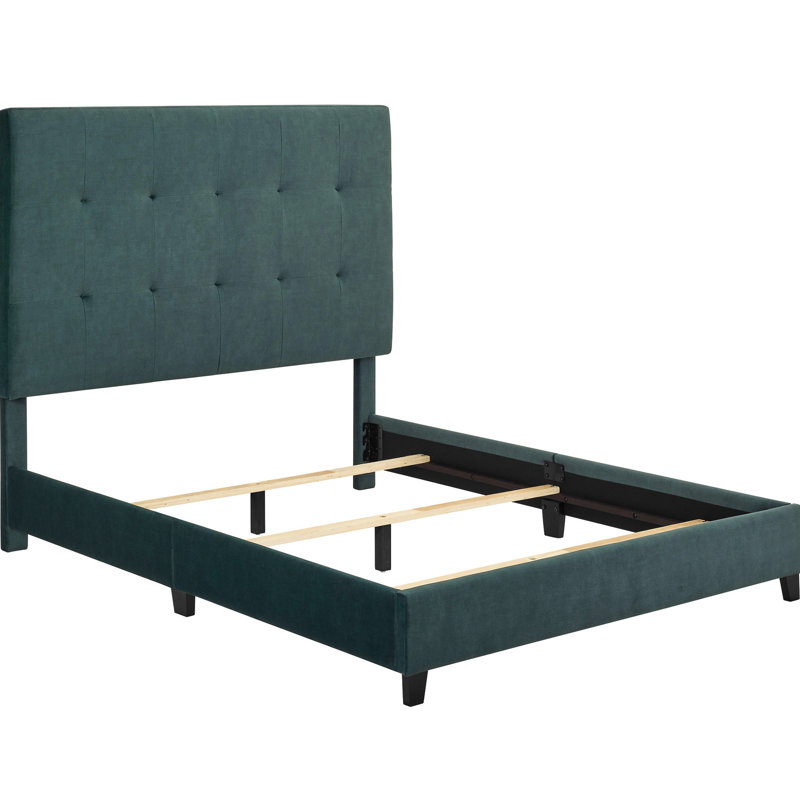Lit tapissier pour grand lit en velours