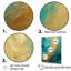 Or bleu sarcelle, alchimie spirale V - impressions spirales abstraites-95870039-95870045