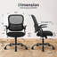 Chaise de bureau ergonomique en filet Azaryia-2070658111-2070658104