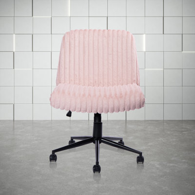Jettine Adjustable Swiveling Floor Game Chair in Pink