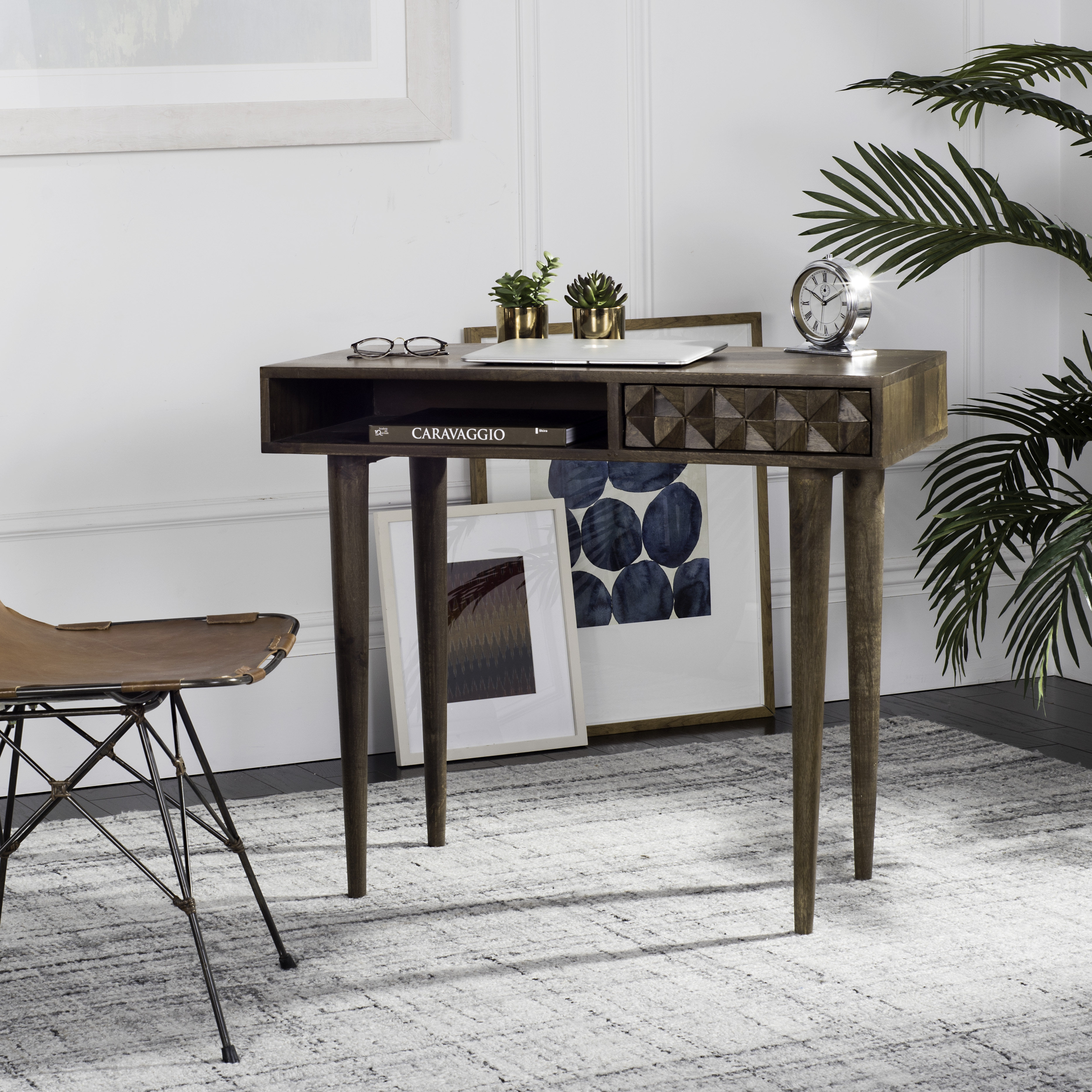 Banach solid wood desk discount
