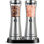 Electric Salt And Pepper Grinder Set With Storage Base Stainless Steel Rechargeable Salt And Pepper Grinder Set With  Capacity Mouth Adjustable Coarseness Ideal For Kitchen