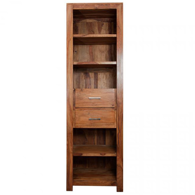 Granby 200cm H x 60cm W Solid Wood Standard Bookcase, Teak