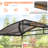 Pavillon de jardin en acier pour barbecue l 8 pi. x P 5 pi.