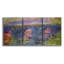 Peupliers dans la lumière du soleil par Monet - Toile encadrée à pièces multiples-1551734431