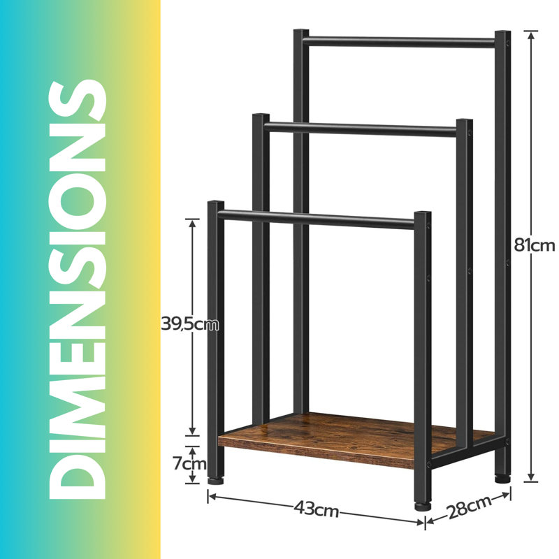 Rustic Industrial Freestanding Quilt Rack