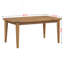 Table basse d'extérieur en bois d'acacia