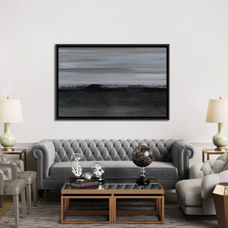 Night By Night by Rachel Springer - Gallery-Wrapped Canvas Giclée, 40" H x 60" W x 1.5" D, Black Framed Canvas, No Mat