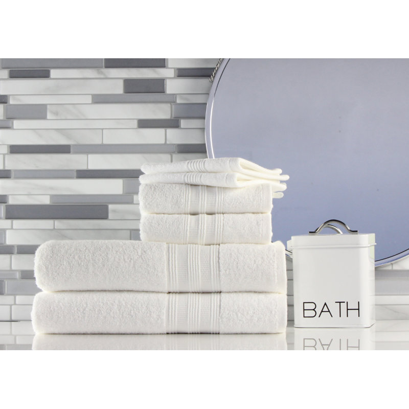 100% Cotton Midweight Mulit-Size Set, White
