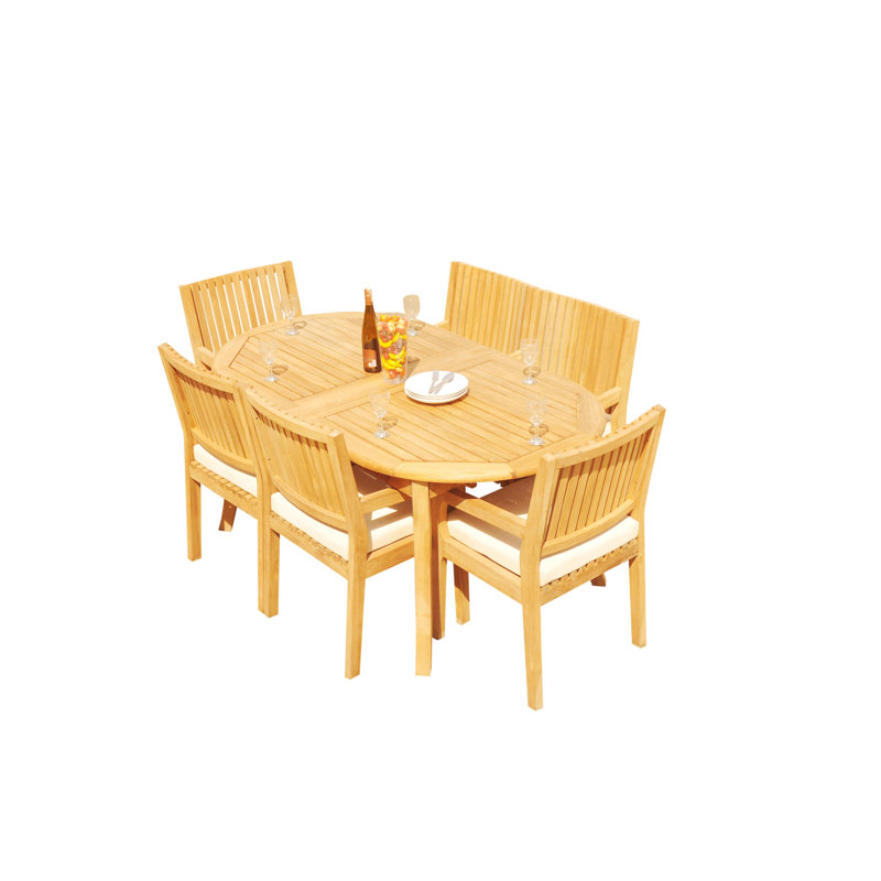 Ensemble de salle à manger Mastin, L 94 po x l 40 po x H 30,5 po, 6