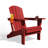 Wolak High Density Polyethylene Folding Adirondack Chair With Double Cup Holder-360845513