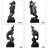 Abstract Thinker Sculpture – Metal