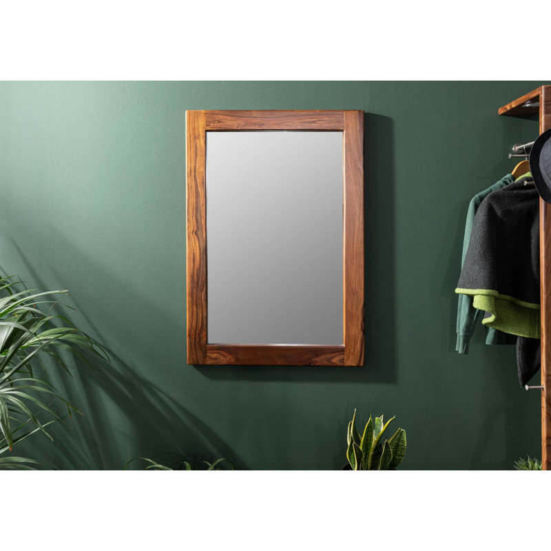 Toronto Wood Wall Mirror, Walnut