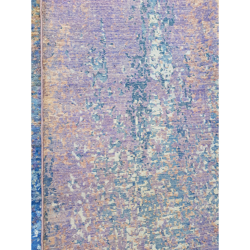 Abstract Area Rug in Violet/Blue