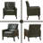 Retro Faux Leather Club Chair - Mid Century Modern Style For Office & Living Room-440695921