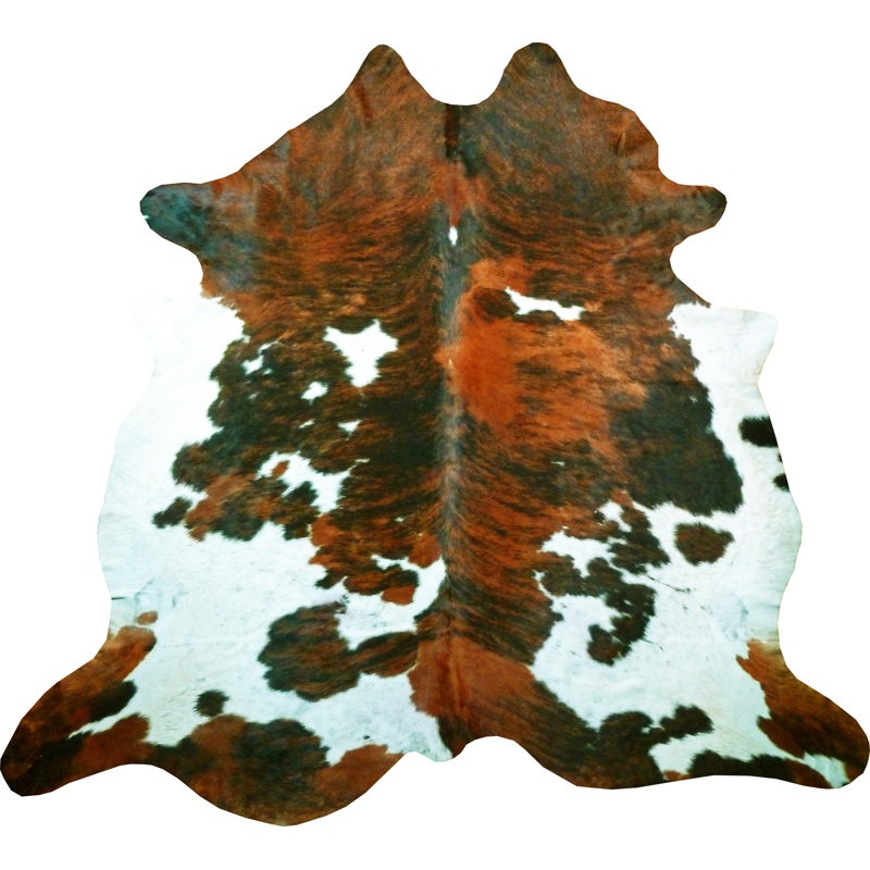Bescott Cowhide Animal Print Indoor Rug, 6'8" x 7'6"