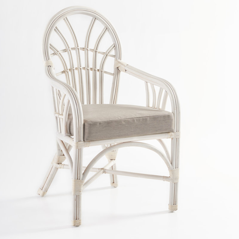 Chaise rembourrée Abeer, Sunbrella® ‑ lin sésame