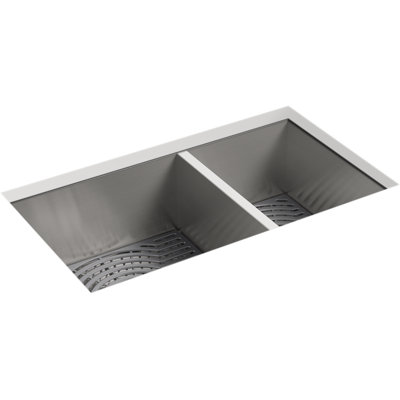 Ludington 32'' L Stainless Steel Undermount Double Basin Kitchen Sink