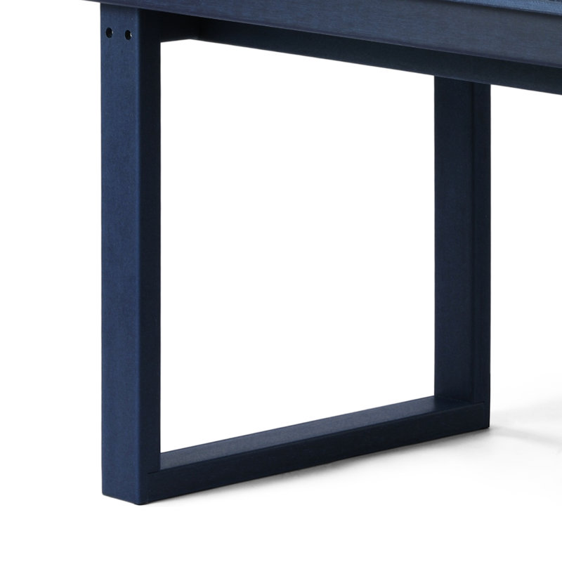 68" X 31" Rectangular Dining Table, Navy Blue