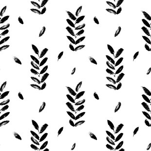 Carreau de papier peint auto-adhésif l 24 po Leaves