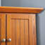 Armoire garde-manger à 4 coins - Maximisez l'espace de rangement Fabrication de finition antique en chêne pour l'unité de cuisine de 72 po avec poignées en métal American Home