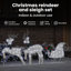 vidaXL LED Reindeers Fabric-1806913907