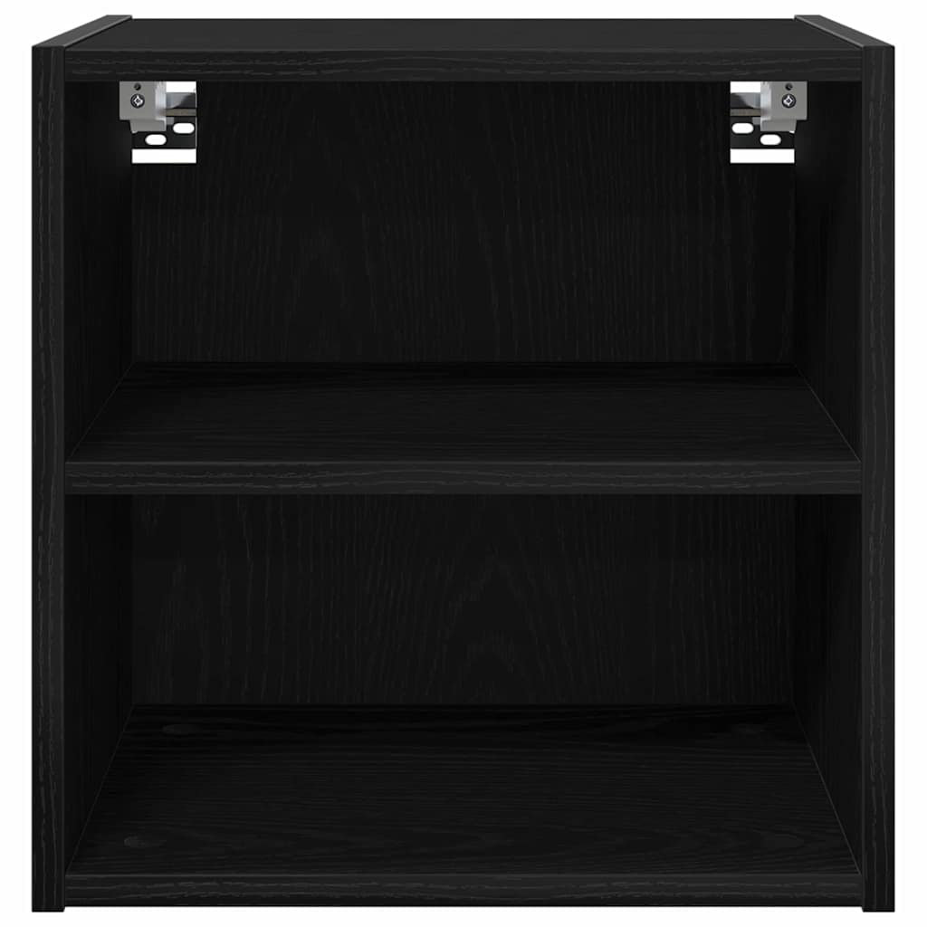 Vidaxl Hanging Cabinet With Storage Riga Black Oak 30 X 29.5 X 40 Cm
