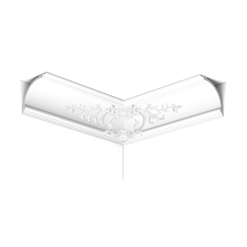Moulure couronnée en polyuréthane blanc apprêté haute densité 10 po x 7-1 / 4 po x 78-3 / 4 po, 6 Pack