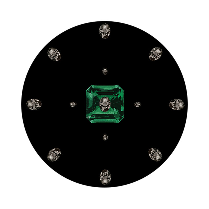  Napperon Asscher, Noir
