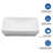 19"X12" White Semi-Recessed Ceramic Bathroom Sink