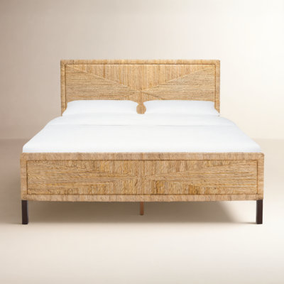 Aleja Woven Mahogany Bed