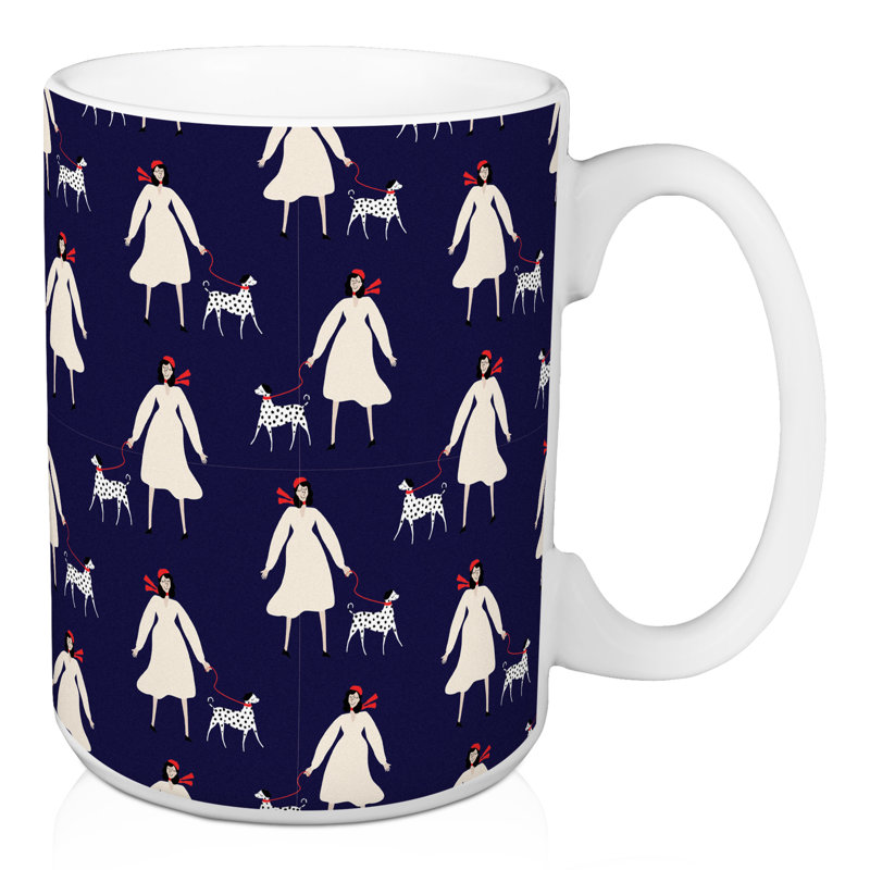 Tasse française pour femme et chien