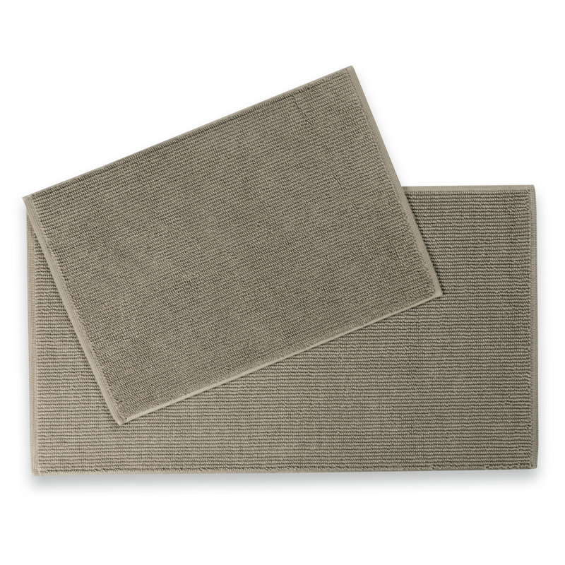 Ensemble de 2 tapis de bain, Brun